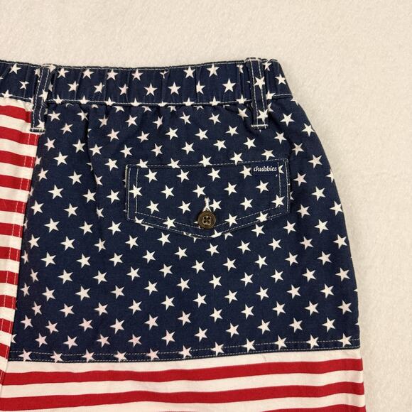Chubbies Swim Trunks Mens XL 5.5" The Mericas Shorts Stars Stripes American Flag - Picture 10 of 12